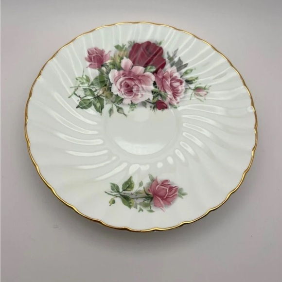 1950s Allyn Nelson Summertime Rose Fine Bone China Teacup & Saucer England - Picture 7 of 9